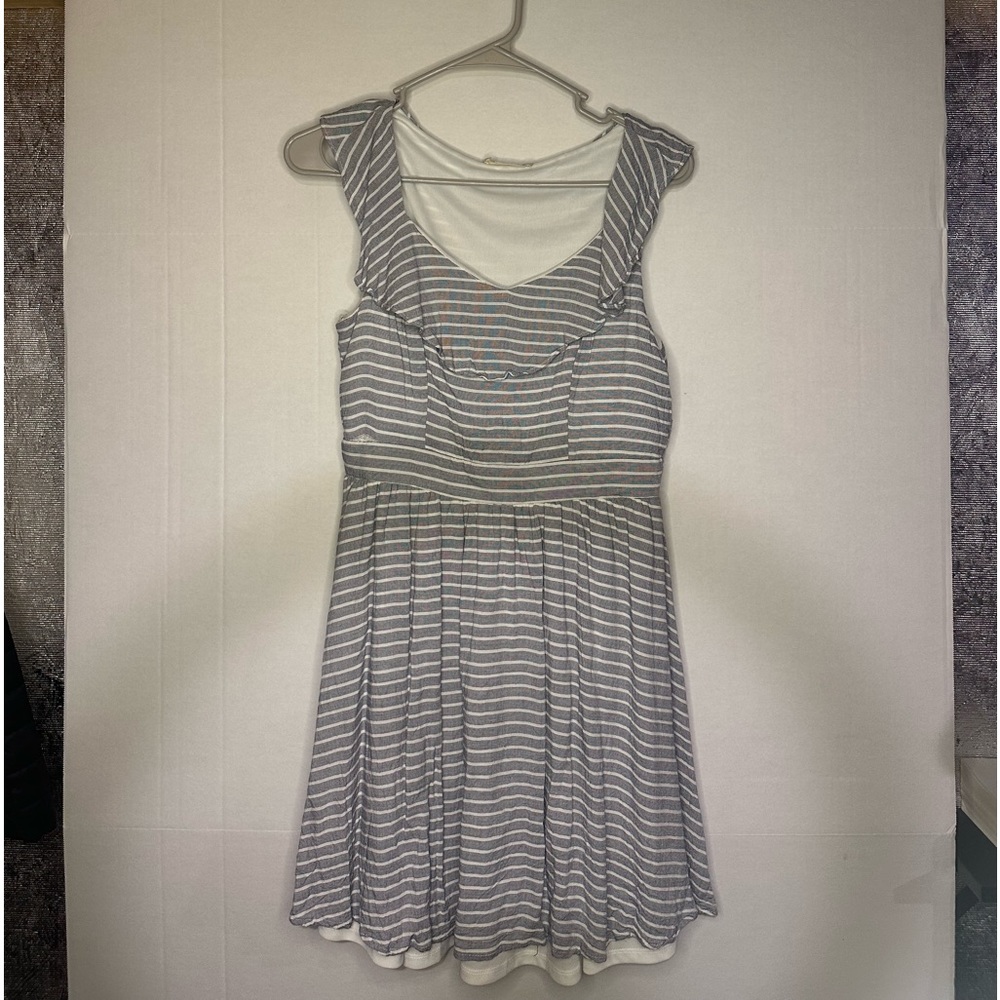 Women’s striped blue/white Altar’d State sleeveless dress